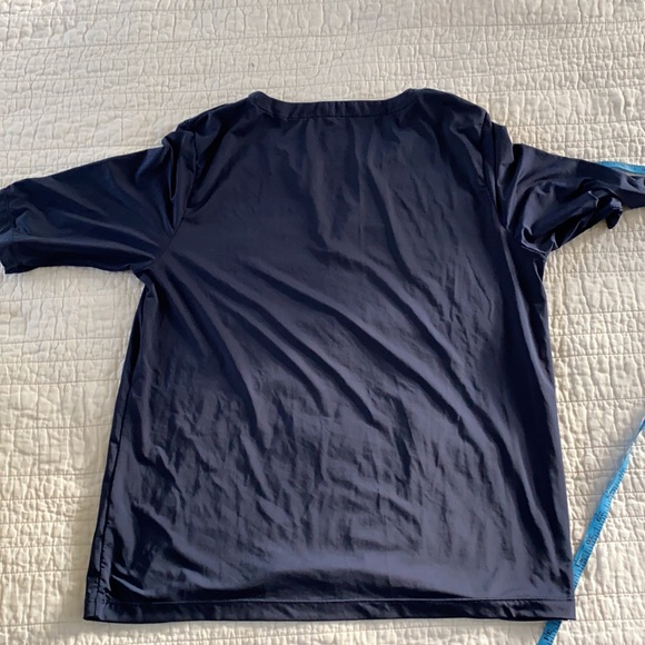 Garnet Hill swimshirt coverup M navy - Picture 5 of 10